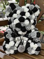 3 Renk Siyah Büyük Boy Bear Rose